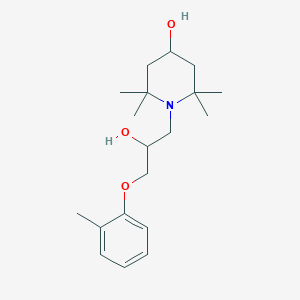 molecular formula C19H31NO3 B2408268 1-[2-Hydroxy-3-(2-methylphenoxy)propyl]-2,2,6,6-tetramethylpiperidin-4-ol CAS No. 838871-27-5