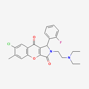 7-Chloro-2-(2-(diethylamino)ethyl)-1-(2-fluorophenyl)-6-methyl-1,2-dihydrochromeno[2,3-c]pyrrole-3,9-dione