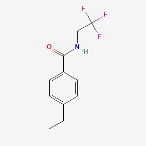 molecular formula C11H12F3NO B2408286 4-ethyl-N-(2,2,2-trifluoroethyl)benzamide CAS No. 1506582-14-4
