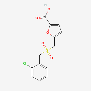 5-{[(2-Chlorobenzyl)sulfonyl]methyl}-2-furoic acid