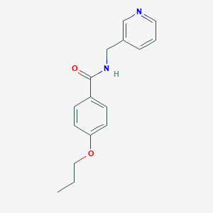 molecular formula C16H18N2O2 B240830 4-propoxy-N-(3-pyridinylmethyl)benzamide 