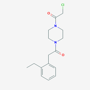 1-[4-(2-Chloroacetyl)piperazin-1-yl]-2-(2-ethylphenyl)ethanone