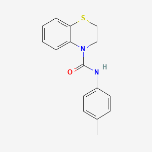 molecular formula C16H16N2OS B2408308 N-(4-methylphenyl)-2,3-dihydro-4H-1,4-benzothiazine-4-carboxamide CAS No. 338750-62-2
