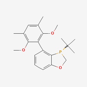 molecular formula C21H29O3PS B2408317 (S)-3-(tert-butyl)-4-(2,6-dimethoxy-3,5-dimethylphenyl)-2,3-dihydrobenzo[d][1,3]oxaphosphole CAS No. 2021202-03-7