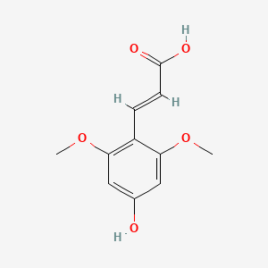 molecular formula C11H12O5 B2408326 (E)-3-(4-Hydroxy-2,6-dimethoxyphenyl)prop-2-enoic acid CAS No. 682805-21-6