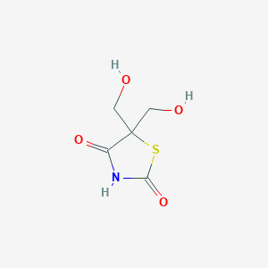 molecular formula C5H7NO4S B240834 5,5-Bis(hydroxymethyl)-1,3-thiazolidine-2,4-dione CAS No. 353467-32-0
