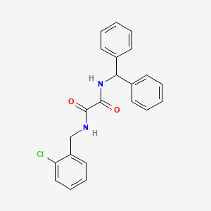 molecular formula C22H19ClN2O2 B2408372 N1-二苯甲基-N2-(2-氯苄基)草酰胺 CAS No. 941999-55-9