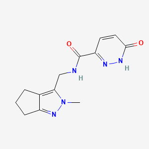 N-((2-methyl-2,4,5,6-tetrahydrocyclopenta[c]pyrazol-3-yl)methyl)-6-oxo-1,6-dihydropyridazine-3-carboxamide