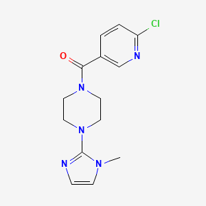 (6-Chloropyridin-3-yl)-[4-(1-methylimidazol-2-yl)piperazin-1-yl]methanone