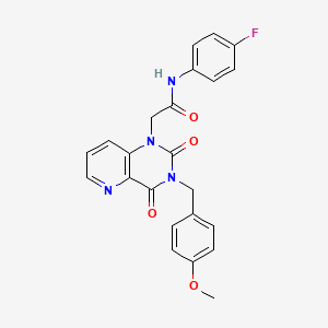 N-(4-fluorophenyl)-2-(3-(4-methoxybenzyl)-2,4-dioxo-3,4-dihydropyrido[3,2-d]pyrimidin-1(2H)-yl)acetamide