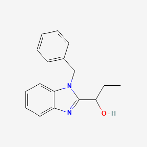 molecular formula C17H18N2O B2408411 1-[1-Benzylbenzimidazol-2-yl]propan-1-ol CAS No. 887348-83-6