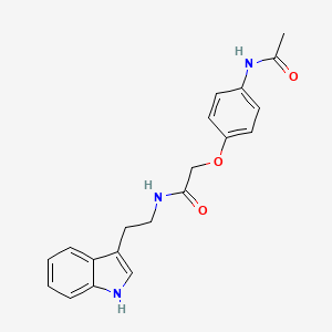 molecular formula C20H21N3O3 B2408412 2-(4-acetamidophenoxy)-N-[2-(1H-indol-3-yl)ethyl]acetamide CAS No. 946386-53-4