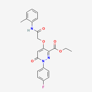 Ethyl 1-(4-fluorophenyl)-6-oxo-4-(2-oxo-2-(o-tolylamino)ethoxy)-1,6-dihydropyridazine-3-carboxylate