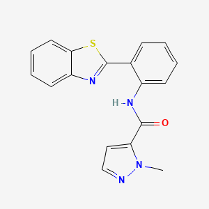 N-(2-(benzo[d]thiazol-2-yl)phenyl)-1-methyl-1H-pyrazole-5-carboxamide