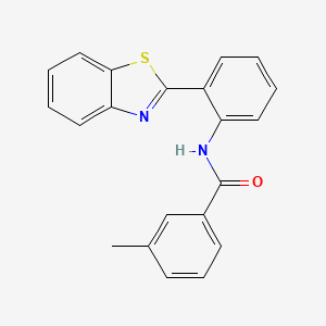 N-[2-(1,3-benzothiazol-2-yl)phenyl]-3-methylbenzamide