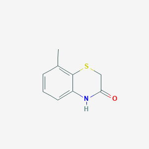 molecular formula C9H9NOS B2408433 8-Methyl-2H-1,4-benzothiazine-3(4H)-one CAS No. 139605-34-8