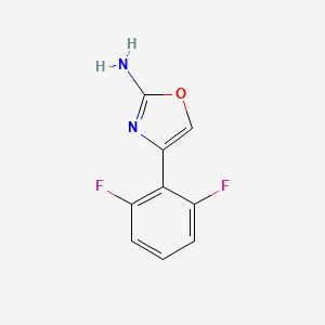 molecular formula C9H6F2N2O B2408442 4-(2,6-Difluorophenyl)-1,3-oxazol-2-amine CAS No. 1249863-38-4