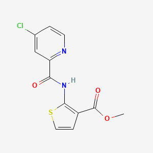 molecular formula C12H9ClN2O3S B2408446 2-(4-氯吡啶甲酰胺)噻吩-3-羧酸甲酯 CAS No. 1207036-20-1
