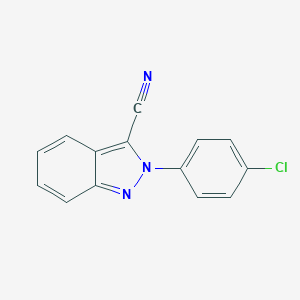molecular formula C14H8ClN3 B240845 2-(4-chlorophenyl)-2H-indazole-3-carbonitrile 