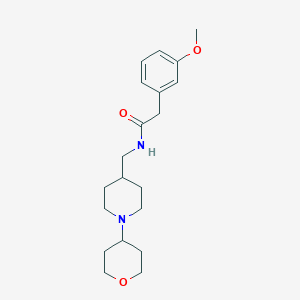 molecular formula C20H30N2O3 B2408452 2-(3-methoxyphenyl)-N-((1-(tetrahydro-2H-pyran-4-yl)piperidin-4-yl)methyl)acetamide CAS No. 2034443-69-9