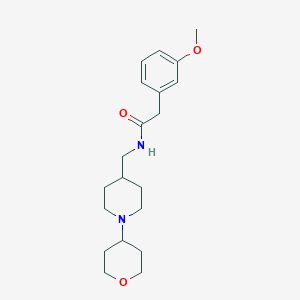 molecular formula C20H30N2O3 B2408452 2-(3-甲氧基苯基)-N-((1-(四氢-2H-吡喃-4-基)哌啶-4-基)甲基)乙酰胺 CAS No. 2034443-69-9