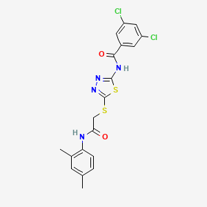 3,5-dichloro-N-[5-({[(2,4-dimethylphenyl)carbamoyl]methyl}sulfanyl)-1,3,4-thiadiazol-2-yl]benzamide