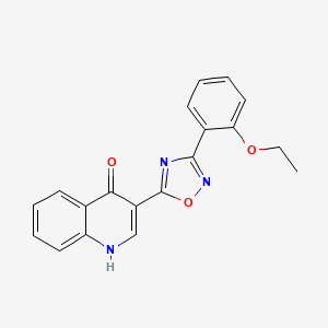 molecular formula C19H15N3O3 B2408457 3-(3-(2-ethoxyphenyl)-1,2,4-oxadiazol-5-yl)quinolin-4(1H)-one CAS No. 1359132-91-4