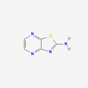 molecular formula C5H4N4S B2408482 Thiazolo[4,5-b]pyrazin-2-amin CAS No. 112342-71-9