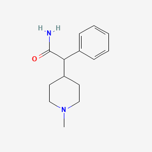 molecular formula C14H20N2O B2408487 2-(1-Methylpiperidin-4-yl)-2-phenylacetamide CAS No. 137024-05-6