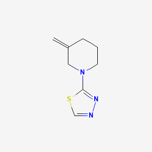 molecular formula C8H11N3S B2408495 3-亚甲基-1-(1,3,4-噻二唑-2-基)哌啶 CAS No. 2097867-79-1