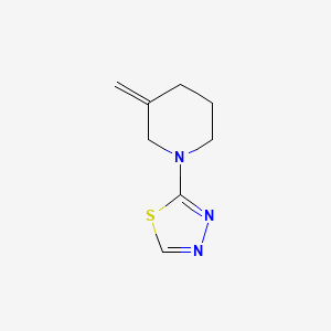 molecular formula C8H11N3S B2408495 3-メチリデン-1-(1,3,4-チアゾール-2-イル)ピペリジン CAS No. 2097867-79-1