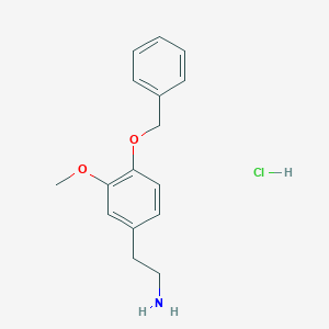 B024085 2-(3-Methoxy-4-phenylmethoxyphenyl)ethanamine hydrochloride CAS No. 1860-57-7