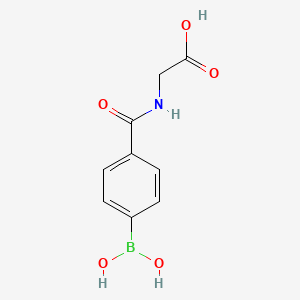molecular formula C9H10BNO5 B2408500 N-(4-Boronobenzoyl)glycine CAS No. 256656-73-2