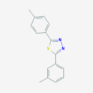molecular formula C16H14N2S B240851 2-(3-Methylphenyl)-5-(4-methylphenyl)-1,3,4-thiadiazole 