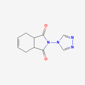 molecular formula C10H10N4O2 B2408521 2-(4H-1,2,4-三唑-4-基)-3a,4,7,7a-四氢-1H-异吲哚-1,3(2H)-二酮 CAS No. 524934-31-4