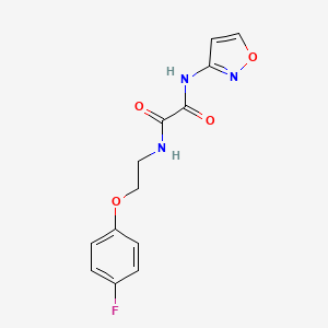 molecular formula C13H12FN3O4 B2408547 N1-(2-(4-氟苯氧基)乙基)-N2-(异噁唑-3-基)草酰胺 CAS No. 1207029-25-1
