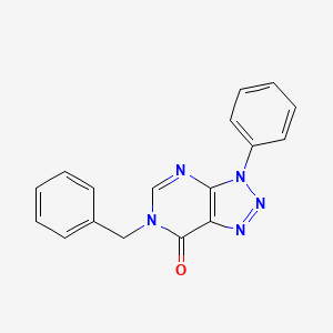 molecular formula C17H13N5O B2408551 6-benzyl-3-phenyl-3H-[1,2,3]triazolo[4,5-d]pyrimidin-7(6H)-one CAS No. 892478-83-0