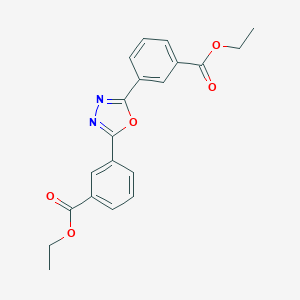 molecular formula C20H18N2O5 B240858 Ethyl 3-{5-[3-(ethoxycarbonyl)phenyl]-1,3,4-oxadiazol-2-yl}benzoate 