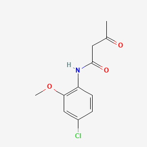 molecular formula C11H12ClNO3 B2408592 N-(4-chloro-2-methoxyphenyl)-3-oxobutanamide CAS No. 16539-51-8; 52793-11-0