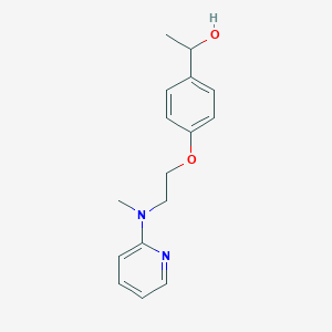 molecular formula C16H20N2O2 B2408599 1-(4-{2-[Methyl(2-pyridinyl)amino]ethoxy}phenyl)-1-ethanol CAS No. 439097-54-8