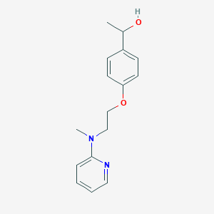 molecular formula C16H20N2O2 B2408599 1-(4-{2-[メチル(2-ピリジニル)アミノ]エトキシ}フェニル)-1-エタノール CAS No. 439097-54-8