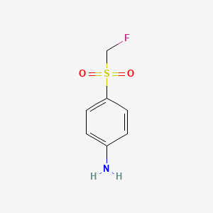 molecular formula C7H8FNO2S B2408614 4-(Fluoromethylsulfonyl)aniline CAS No. 35216-38-7