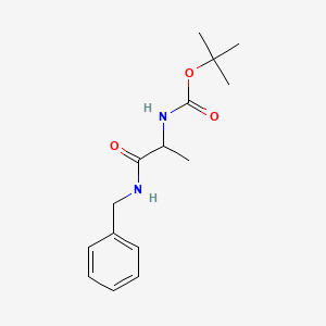 molecular formula C15H22N2O3 B2408653 tert-butyl N-[1-(benzylcarbamoyl)ethyl]carbamate CAS No. 473254-13-6
