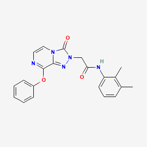 molecular formula C21H19N5O3 B2408674 N-(2,3-二甲基苯基)-2-(3-氧代-8-苯氧基-[1,2,4]三唑并[4,3-a]吡嗪-2(3H)-基)乙酰胺 CAS No. 1251619-00-7