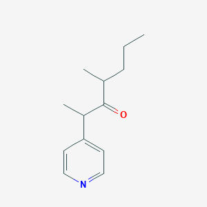 molecular formula C13H19NO B2408676 4-Methyl-2-(pyridin-4-yl)heptan-3-one CAS No. 1513267-39-4