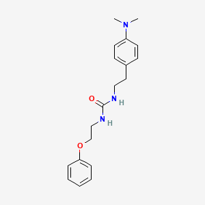 molecular formula C19H25N3O2 B2408677 1-(4-(二甲氨基)苯乙基)-3-(2-苯氧基乙基)脲 CAS No. 1396857-93-4