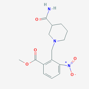 Methyl 2-[(3-carbamoylpiperidin-1-yl)methyl]-3-nitrobenzoate