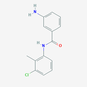 molecular formula C14H13ClN2O B2408689 3-amino-N-(3-chloro-2-methylphenyl)benzamide CAS No. 897595-50-5