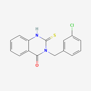 molecular formula C15H11ClN2OS B2408706 3-(3-氯苄基)-2-硫代-2,3-二氢喹唑啉-4(1H)-酮 CAS No. 35976-97-7