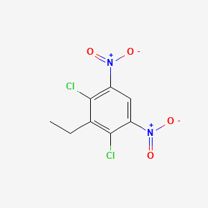 molecular formula C8H6Cl2N2O4 B2408756 2,4-Dichloro-3-ethyl-1,5-dinitrobenzene CAS No. 725702-62-5